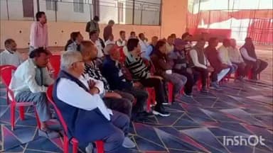 होशंगाबाद नगर: ग्वालटोली के विष्णु की बगिया में भारतीय राष्ट्रीय कांग्रेस पार्टी का 140वां स्थापना दिवस मनाया गया