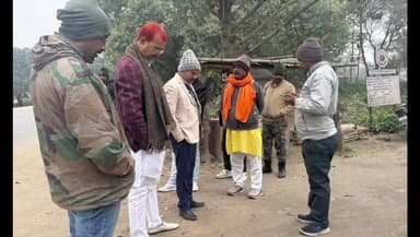 दरौंधा: दरौंदा विधायक कर्णजीत सिंह ने निर्माणाधीन सड़क का निरीक्षण किया