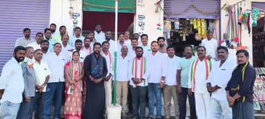 మేడిపల్లి: భీమారం మండల కేంద్రంలో 141వ కాంగ్రెస్ పార్టీ ఆవిర్భావ దినోత్సవ వేడుకలు