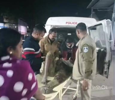 मेघनगर: मेघनगर में तहसील कार्यालय के पास सड़क दुर्घटना में एक व्यक्ति घायल, पुलिस ने पहुंचाया अस्पताल