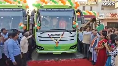 वर्धा: पालकमंत्र्यांच्या हस्ते १४ ई-शिवाई वातानुकूलित बसेसचे लोकार्पण:नागरिकांचा एसटी प्रवास सुखकर करण्याचा प्रयत्न -पालकमंत्री