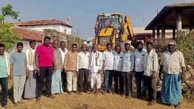 బాన్సువాడ: బోర్లంలో ఆలయ అభివృద్ధి కమిటీ ఆధ్వర్యంలో, రామాలయం నిర్మాణ పనులు ప్రారంభం, పనులను ప్రారంభించిన అధికారులు