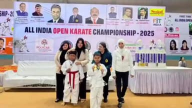 ગોધરા: શહેરના અબ્દુલ્લાહએ વડોદરા ખાતે કરાટેમાં બે ગોલ્ડ મેડલ જીત્યા