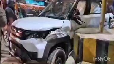 हुज़ूर: रीवा: ट्रक और कार की टक्कर, शहर में फिर सड़क हादसा, यातायात व्यवस्था भगवान भरोसे