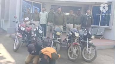 राजपुर: राजपुर पुलिस ने दो वाहन चोरों को गिरफ्तार कर पाँच मोटरसाइकिलें ज़ब्त कीं