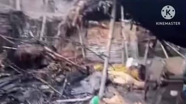 सिसवन: नंगई गांव में झोपड़ीनुमा घर में आग लगने से दो बकरियों समेत 5 लाख की संपत्ति जलकर राख