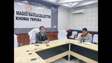 খোয়াই: সড়ক দুর্ঘটনার শিকারদের জন্য নগদহীন চিকিৎসা প্রকল্প নিয়ে জেলাশাসক কার্যালয়ে ভিডিও কনফারেন্স আয়োজিত, উপস্থিত ADM