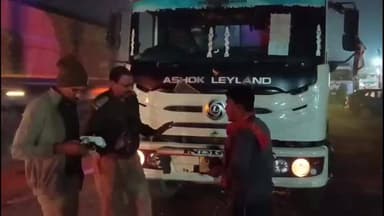 मऊगंज: मऊगंज में नो एंट्री का उल्लंघन करने पर यातायात पुलिस ने आधा दर्जन ट्रक ज़ब्त किए