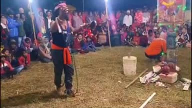 कुकड़ू: जानुम में जादू का खेल देखने के लिए बड़ी संख्या में पहुंचे ग्रामीण