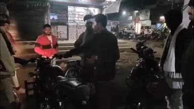 शिवपुरी नगर: बुलेट के 'पटाखों' पर यातायात पुलिस का डंडा: कोर्ट रोड और ग्वालियर बायपास पर साइलेंसर जब्त