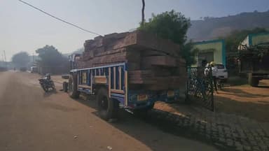 नरवर: वन विभाग की बड़ी कार्रवाई, तीन ट्रैक्टर, चार बाइक, लकड़ी व बांस का अवैध परिवहन करते हुए ज़ब्त