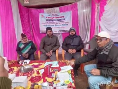 शाम्हो अकहा कुरहा: जगनसैदपुर गांव में पशु बांझपन निवारण शिविर लगा, 58 पशुओं की जांच कर मुफ्त दवाएं दी गईं