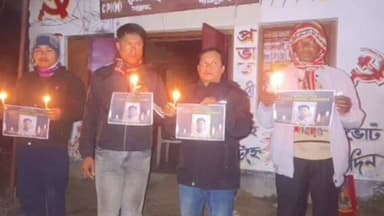 সাব্রুম: উত্তরাখণ্ডে রাজ্যের ছাত্র এঞ্জেল চাকমাকে হত্যার প্রতিবাদে সোনাই বাজারে প্রতিবাদ সভা সংগঠিত করেন