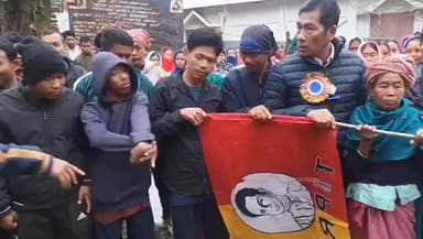 জামপুইজলা: মথার যোগদান সভা। উপস্থিত বিধায়ক সহ ব্লক প্রেসিডেন্ট