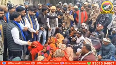 मुरैना: राजकुमार जाटव ह/त्याकांड को लेकर भीम आर्मी का एसपी कार्यालय घेराव.
मुरैना जिले के ग्राम सिंगरोली, थाना चिन्नौनी...