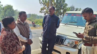 बंदगांव: कराइकेला थाने में जिला परिषद सदस्य ने थाना प्रभारी से की मुलाकात