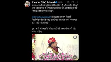 हाथ खाली,अधूरा वीडियो,जीतू पटवारी का सस्ता प्रचार खुद को पड़ गया उल्टा।
#jitupatwari #mohanyadav #madhypradesh #trending