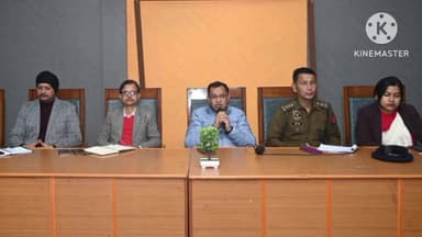 গোলাঘাট: সৰুপথাৰত মুখ্যমন্ত্ৰী ভ্ৰমণ সূচীৰ সন্দৰ্ভত দক্ষিণ উন্নয়ন খণ্ডৰ প্ৰেক্ষাগৃহত বিধায়ক বিশ্বজিত ফুকনৰ গুৰুত্ব বৈঠক অনুষ্ঠিত