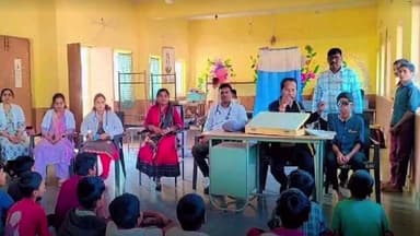 వెంకటాపురం: ఇంచర్ల గురుకులం విద్యార్థులకు కంటి పరీక్షలు