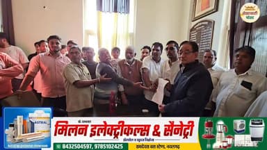 #नवलगढ़ : गंदे पानी निकासी की समस्या से को लेकर खातीयों की ढाणी के लोग पहुंचे नगरपालिका.... चेयरमैन राजकुमार सैनी को सौं...