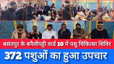 Supaul : बसंतपुर प्रखंड के ग्राम पंचायत बनैलीपट्टी वार्ड 10 में पशु चिकित्सा का शिविरआयोजन,372 पशुओं का हुआ उपचार।
#Sup...