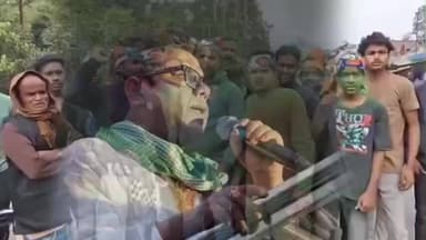 নওদা: মোশাররফ হোসেন মন্ডল কো-অর্ডিনেটরের দায়িত্ব পাওয়ার খুশিতে, নওদার বাড়ির সামনে অনুগামীদের উচ্ছ্বাস