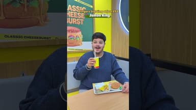 India’s Largest Pure Veg Burger Chain 🍔 Now in Prayagraj🤩 #ytshorts #jumboking #prayagraj #burger