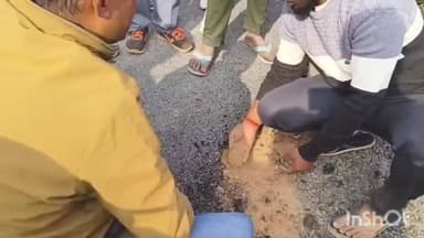 तिसरी: सड़क निर्माण में भारी अनियमितता, ग्रामीणों ने किया विरोध #jansamasya