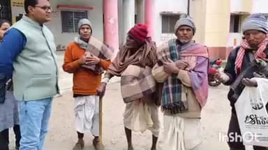 अंधराठाढ़ी: अंधराठाढ़ी प्रखंड कार्यालय में असहाय और गरीब जरूरतमंदों के बीच कंबल वितरण