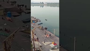 मां नर्मदा के सेठानी घाट से 31 दिसंबर का सूर्य अस्त दर्शन सेठानी घाट से #kedarnath