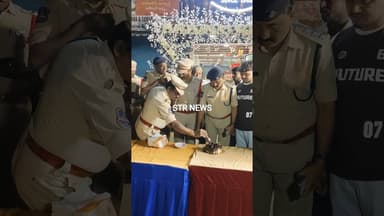 మహబూబ్ నగర్.. నూతన సంవత్సర సంబరాలు జరుపుకున్న పోలీస్ సిబ్బంది