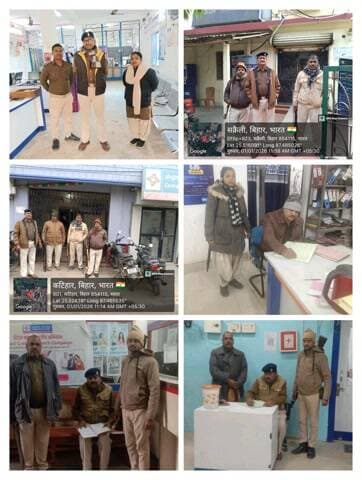 #कटिहार_पुलिस द्वारा बैंकिंग प्रतिष्ठानों /ATM में सुरक्षा-व्यवस्था सुनिश्चित करनें हेतू बैंकों की सुरक्षा जांच की जा रही है I
👉बैंक परिसर के अंदर एवं बाहर संदिग्ध पर निगरानी रखी जा रही है I