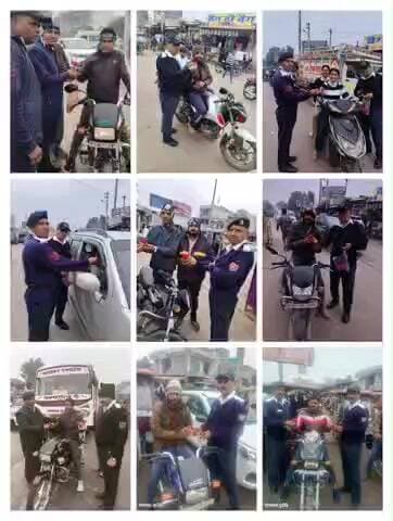पुलिस अधीक्षक दौसा श्री सागर राणा, IPS के निर्देशन में यातायात पुलिस द्वारा राष्ट्रीय सड़क सुरक्षा माह (01–31 जनवरी 2026) के तहत रोड सेफ्टी कार्यक्रम आयोजित किया गया।
कार्यक्रम में आमजन को शराब पीकर वाहन नहीं चलाने, हेलमेट व सीट बेल्ट का प्