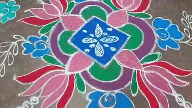 పెద్దపల్లి: ముగ్గులతో నూతన సంవత్సరానికి స్వాగతం పలికిన మహిళలు