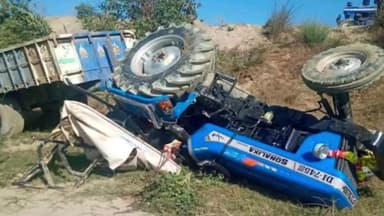 ಚಿಕ್ಕನಾಯಕನಹಳ್ಳಿ: ಟ್ರಾಕ್ಟರ್ ಪಲ್ಟಿ ಚಾಲಕ ಸಾವು ಮತ್ತೊಬ್ಬನ ಸ್ಥಿತಿ ಗಂಭೀರ