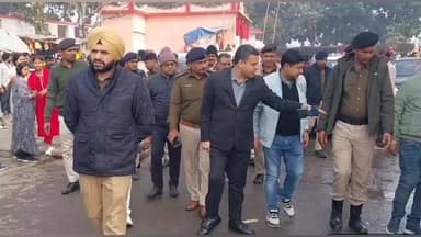 सिंघेश्वर: मधेपुरा: डीएम अभिषेक रंजन और एसपी संदीप कुमार ने सिंहेश्वर स्थान मंदिर का निरीक्षण किया, आवश्यक निर्देश दिए