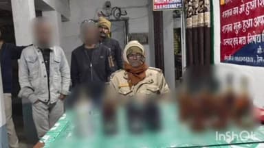 प्राणपुर: रोशना में पुलिस ने गुप्त सूचना पर 9.750 लीटर विदेशी शराब के साथ दो तस्करों को गिरफ्तार किया
