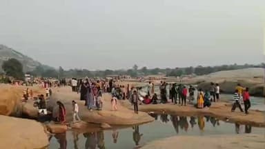 पाकरटांड: नववर्ष पर बसंतपुर में उमड़ी लोगों की भारी भीड़