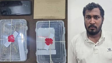 પારડી: સાઈ વાટીકા એપાર્ટમેન્ટમાં ગેરકાયદેસર માંદક પદાર્થ ગાંજાનું વેચાણ કરતો એક ઈસમને પકડી પાડતી પારડી પોલીસની ટીમ