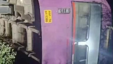 திருப்புவனம்: பூவந்தி அருகே தேளியில் அரசு டவுன் பஸ் கவிழ்ந்து விபத்து – 5 பேர் காயம்