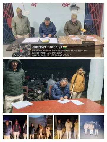 पुलिस अधीक्षक, कटिहार के निर्देशानुसार सुपर-पेट्रोलिंग अभियान के तहत जिलान्तर्गत अपराध नियंत्रण, प्रभावी गश्ती एवं सुदृढ़ सुरक्षा व्यवस्था बनाये रखने हेतु पुलिस निरीक्षक द्वारा विभिन्न थाना के ओ०डी० पदाधिकारी एवं गश्ती वाहनों में प्रतिनियुक्