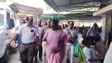 திருவட்டாறு: குலசேகரத்தில் நடைபெற்ற நலம் காக்கும் ஸ்டாலின் முழு உடல் பரிசோதனை முகாமில் மாவட்ட ஆட்சியர் ஆய்வு.