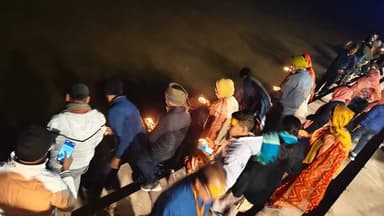 पौष पूर्णिमा के शुभ औषधर पर कोयल नदी मे दीप दान एवं आरती || #daltonganj #news #latestnews