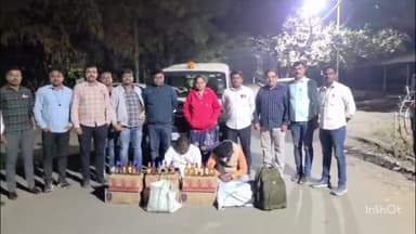 चाकूर: चाकूरमध्ये राज्य उत्पादन शुल्क विभागाची धडक कारवाई; परराज्यातील मद्यविक्रीवर गुन्हा दाखल