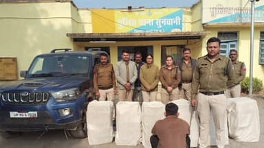 सिमरिया: पन्ना पुलिस का 'स्कॉर्पियो' पर प्रहार: नीली गाड़ी से बह रही थी 'गोवा' की शराब, तस्करों का खुमार किया चकनाचूर!