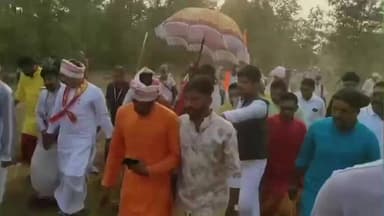 उदयनगर: उदयनगर तहसील के सीतावन में अखंड निराहार संत श्री दादा गुरु सरकार का स्वागत किया गया