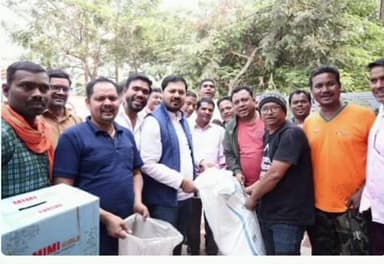 धरसीवां विधायक ने शनिवार को ग्राम चरौदा में छेरछेरा मनाया, भूमिपूजन कार्यक्रम भी सम्पन्न हुआ