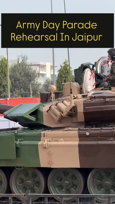 Army Day Parade Rehearsal In Jaipur #jaipur #vedio