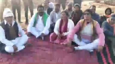 दाड़ी: जेपी पटेल पहुंचे पूर्व मंत्री योगेन्द्र साव व पूर्व विधायक निर्मला देवी के आंदोलन का जायजा लेने