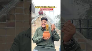 First time in Prayagraj🤩Handi Maggi 🍜 #ytshorts #prayagraj #prayagrajfood